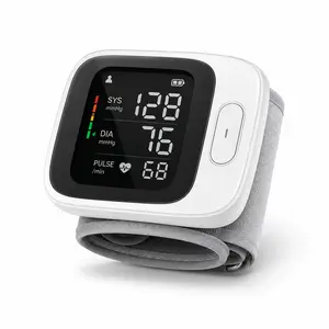 Only Black Wrist Blood Pressure Cuff, Wrist Blood Pressure Monitor LedDisplay, with Carrying Case, Health Monitoring Adjustable, good gift choice